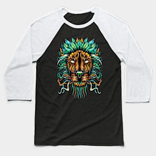 Lion color Baseball T-Shirt